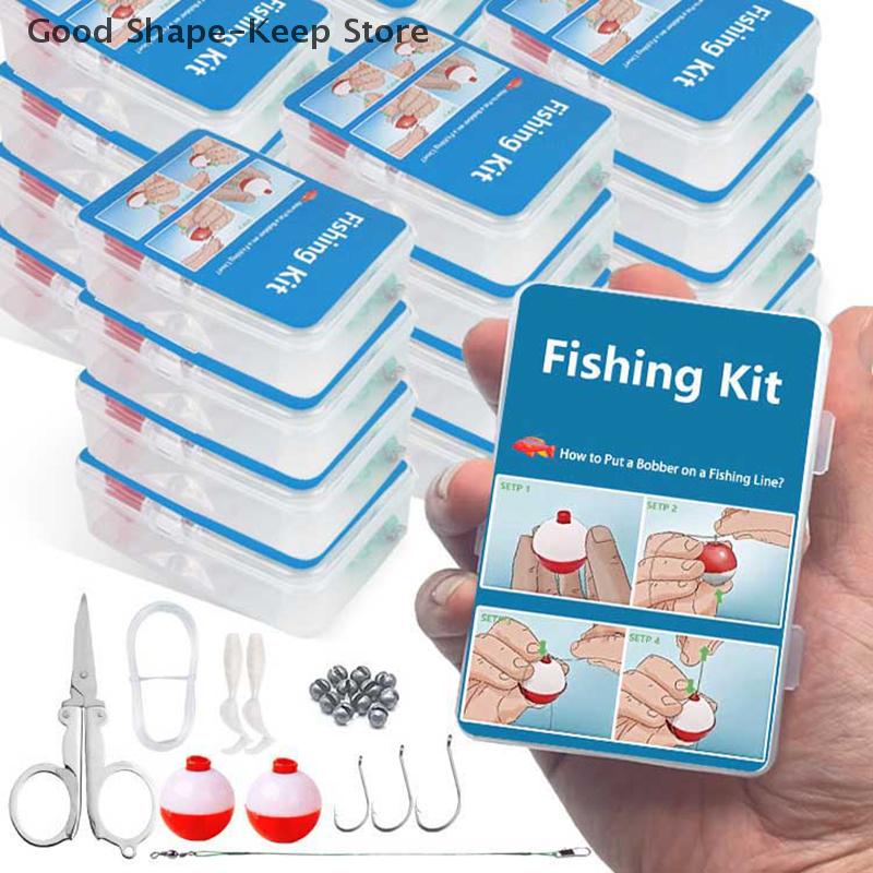 Fishing Kayak Crate - 24Pcs Emergency Fishing Kit Portable Mini