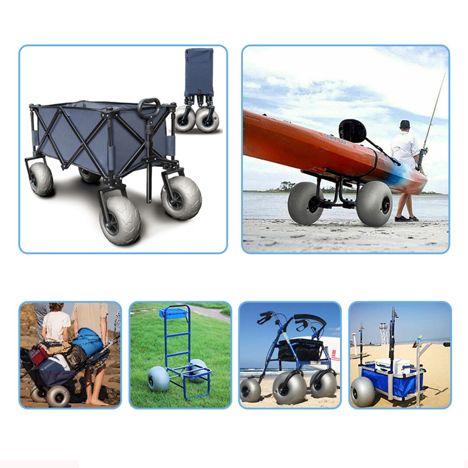 10In Balloon Wheels Profession - Fishing Kayak Cart recension och pris