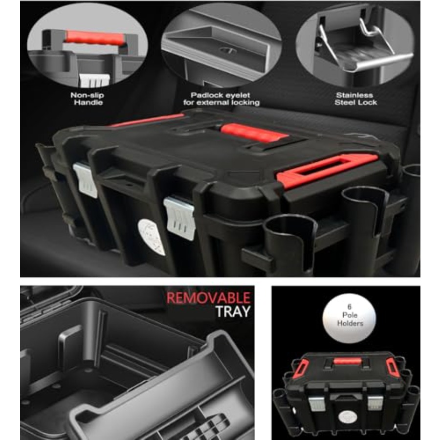 Kayak Fishing Crate - 6 Integr - Fishing Kayak Crate recension och pris