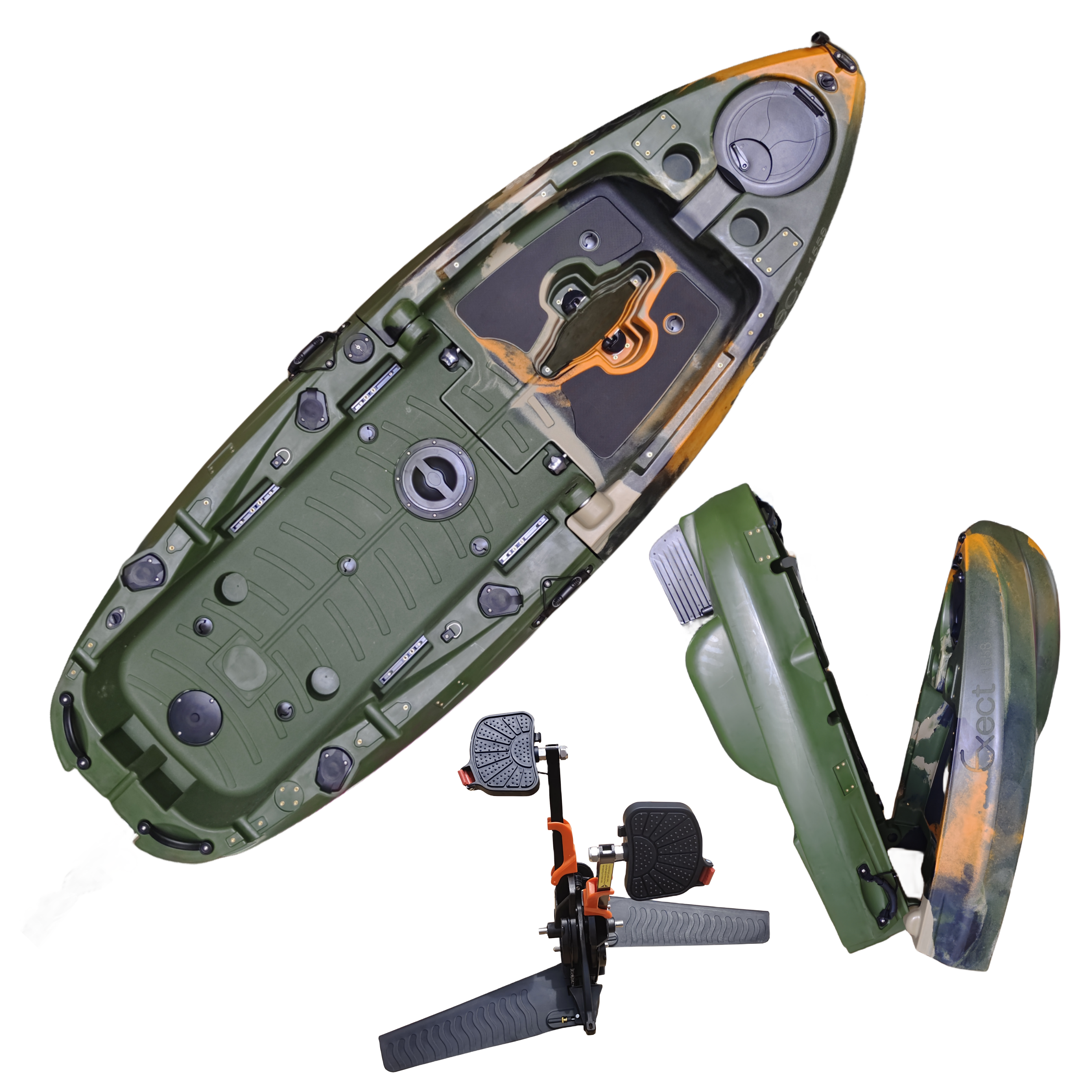 Plastic Kayak Pedal Kayak Fish - Fishing Kayak Seat recension och pris