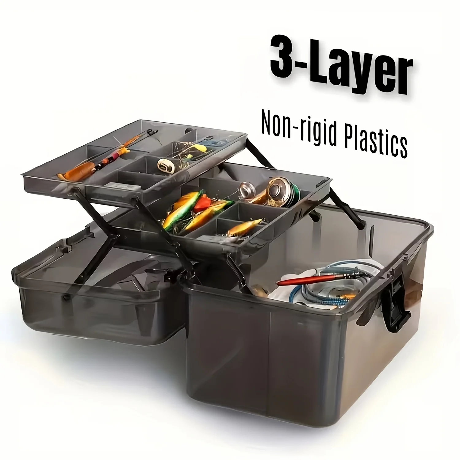 Durable PE Fishing Gear Box |  - Fishing Kayak Crate recension och pris