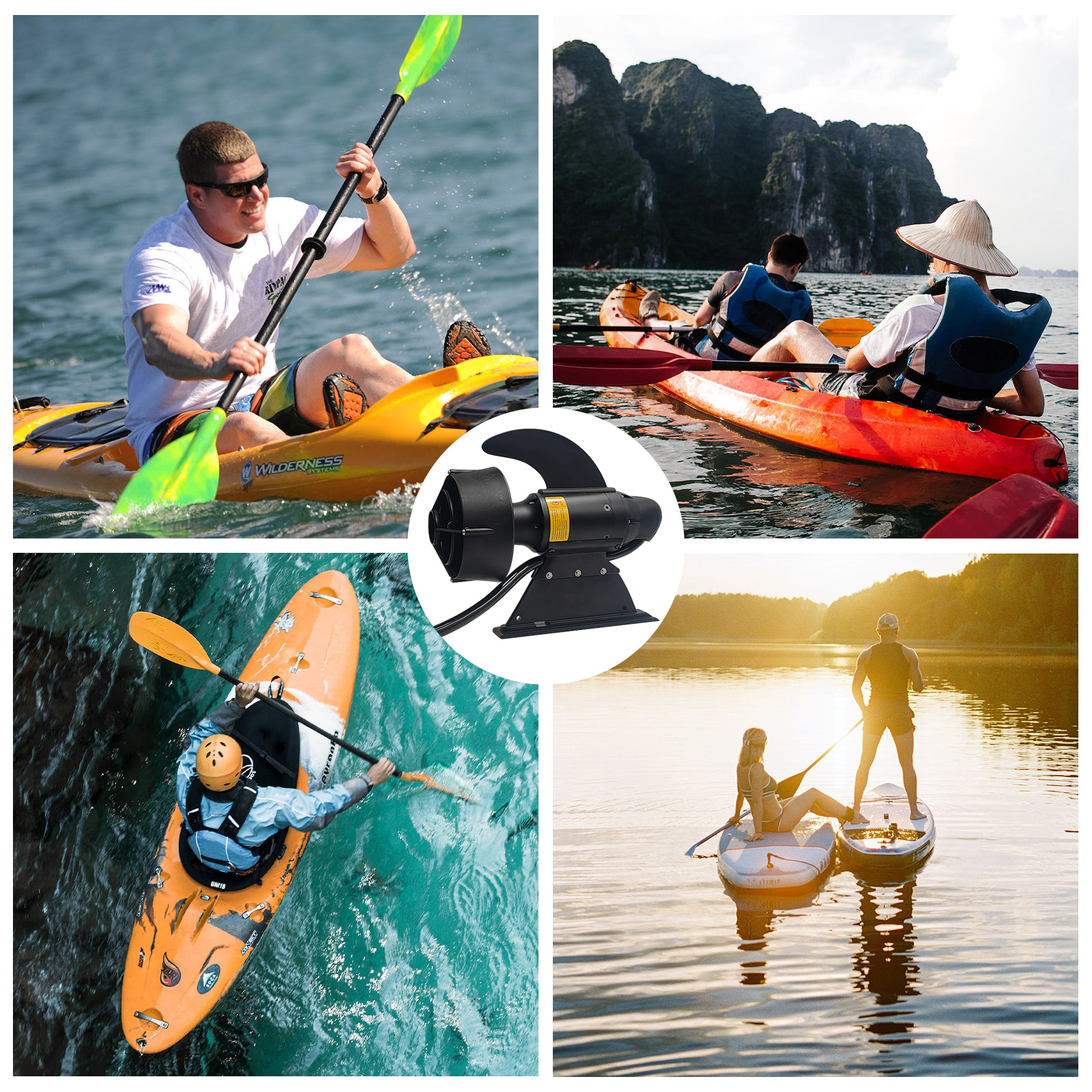 380W 600W Electric Fins Stand  - Fishing Kayak Storage Bag recension och pris