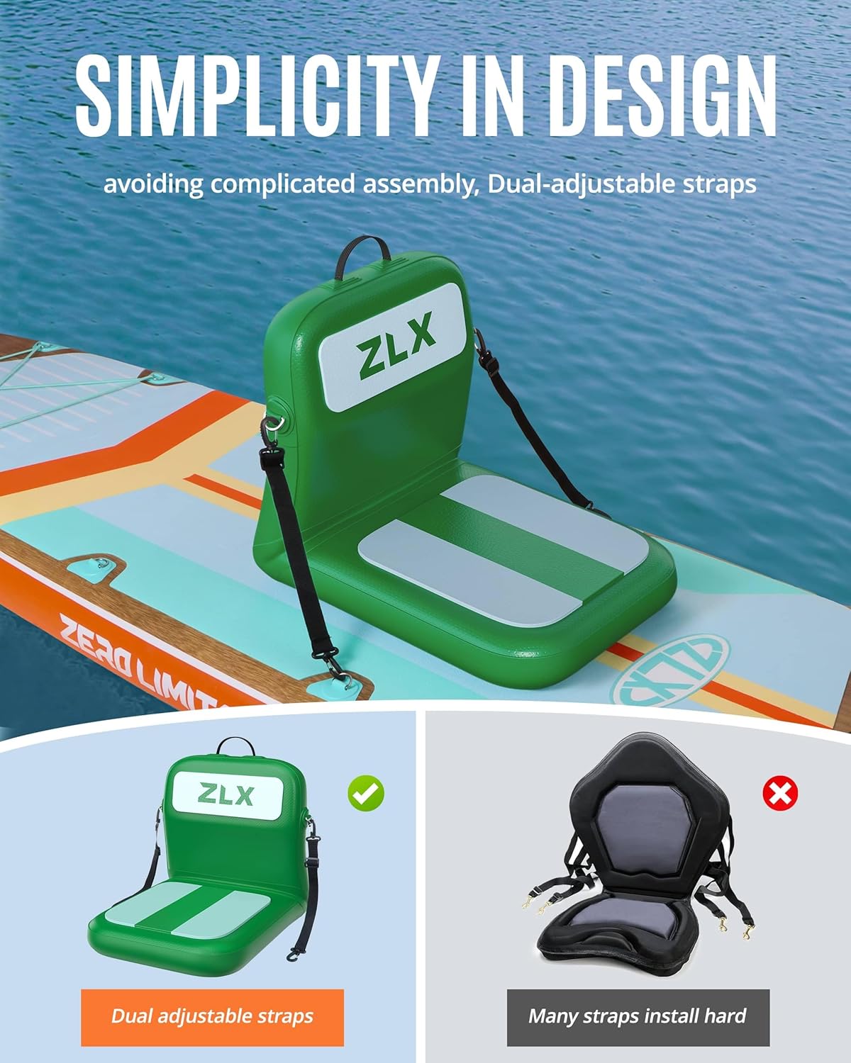Portable Inflatable Kayak Seat - Fishing Kayak Seat recension och pris