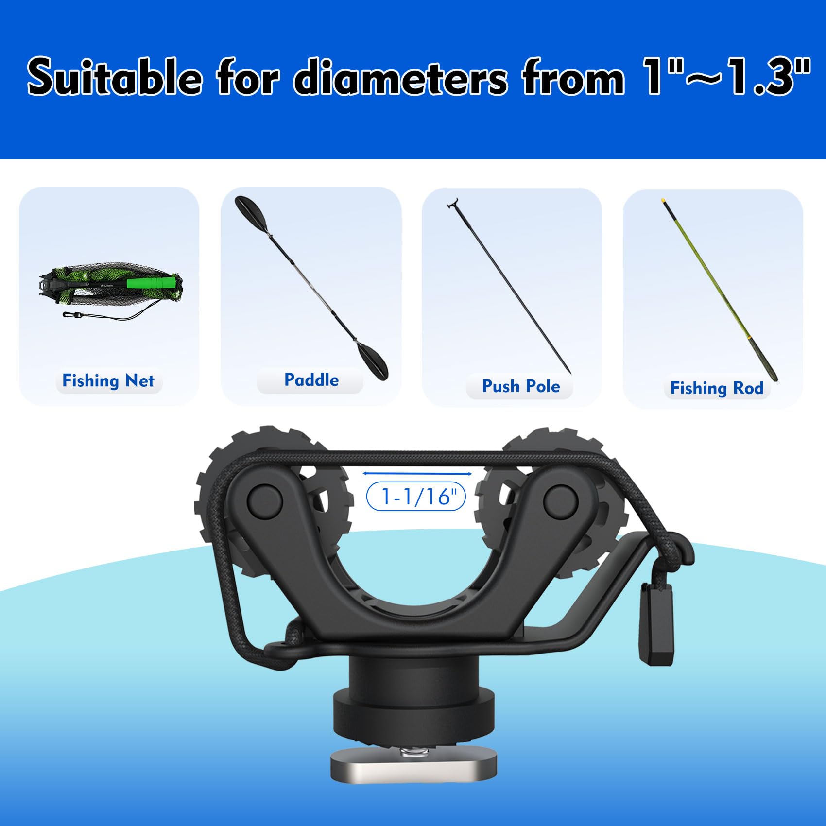 Kayak Rail Paddle Holder Kayak - Fishing Kayak Storage Bag recension och pris