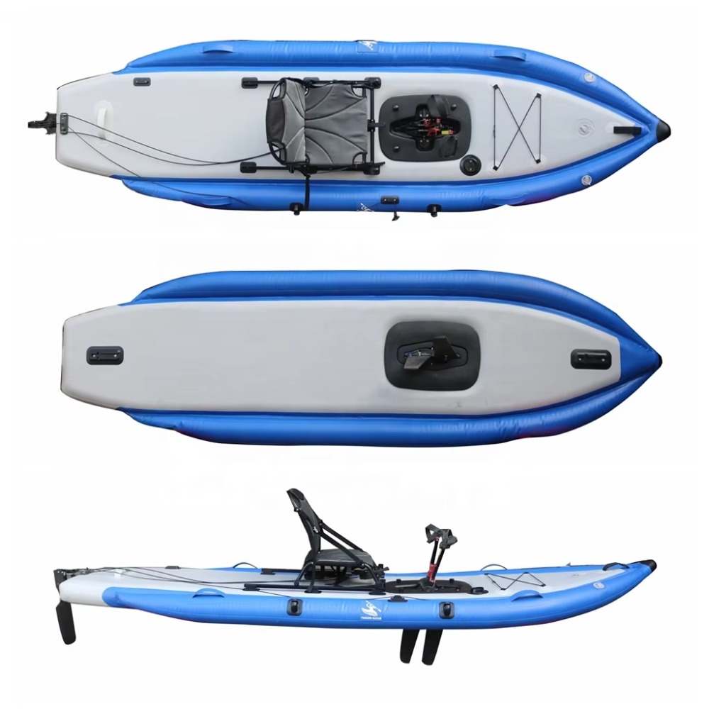 12ft Single Sit-On-Top Inflata - Fishing Kayak Pedal Drive recension och pris