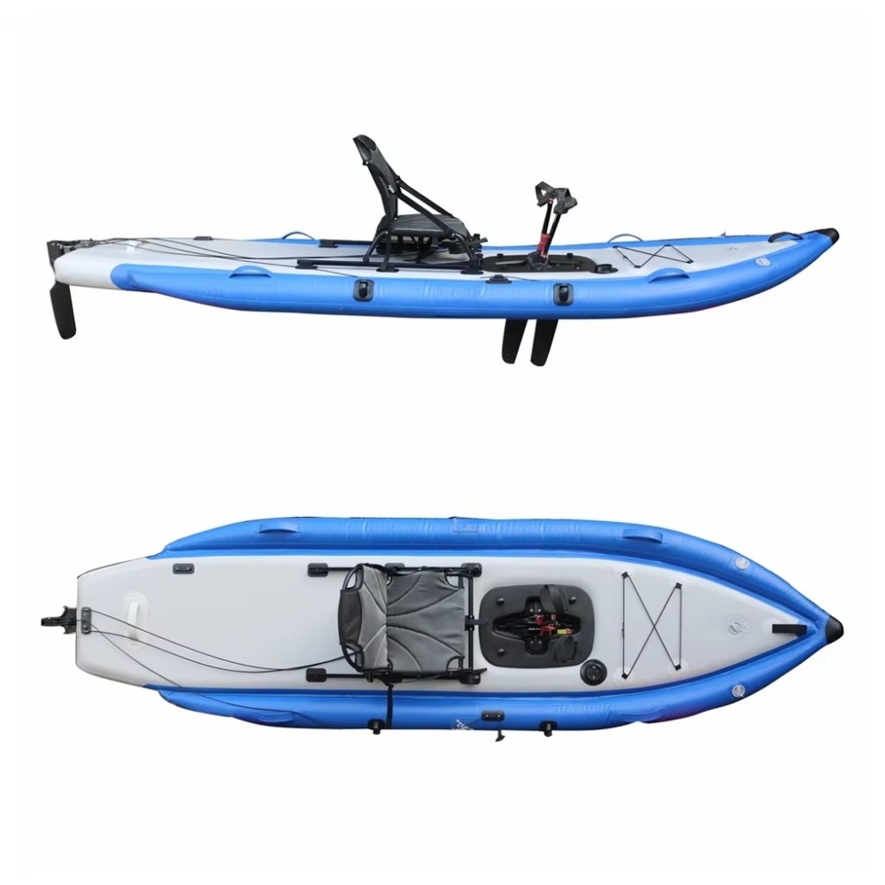 12ft Single Sit-On-Top Inflata - Fishing Kayak Pedal Drive recension och pris