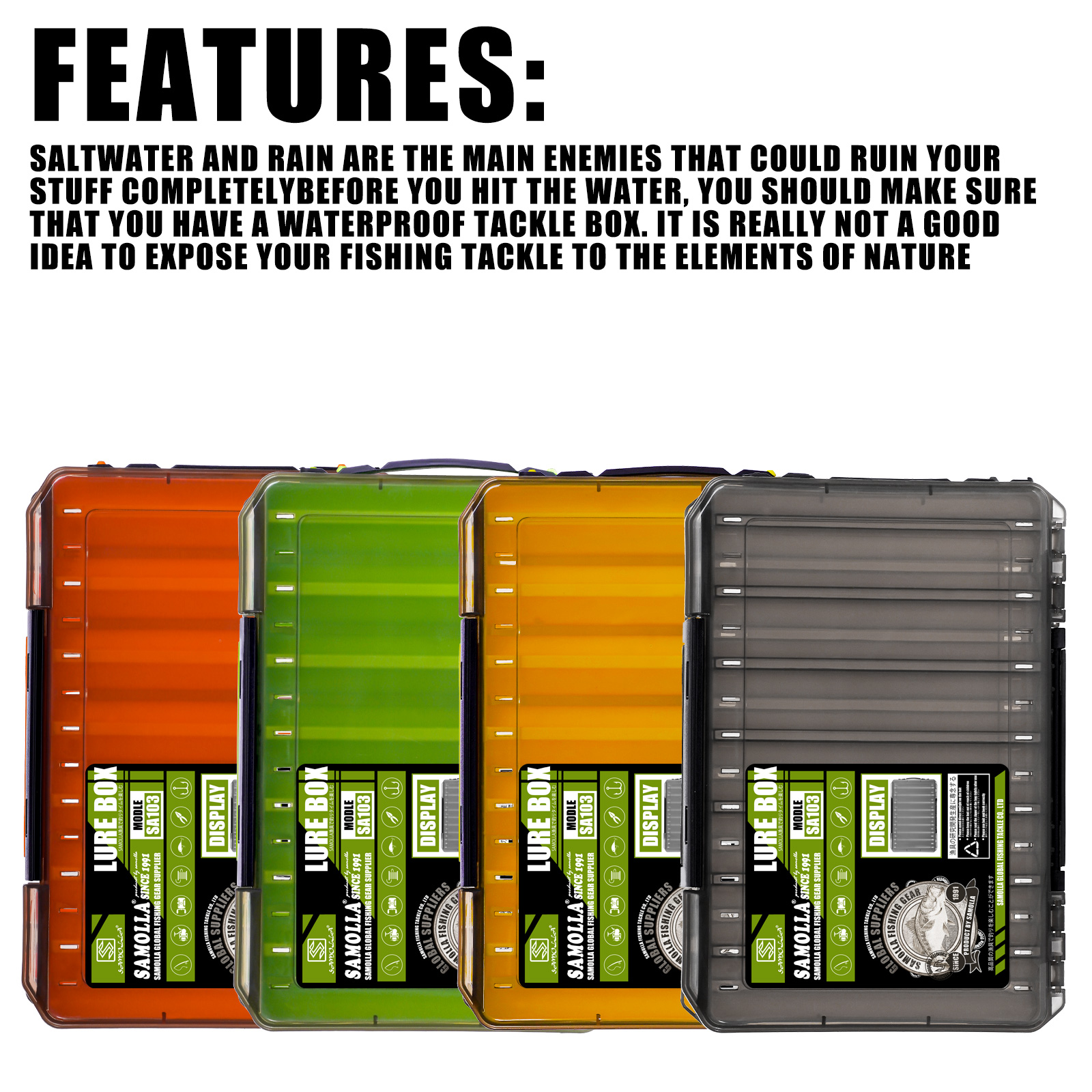 Double Sided Lure Baits Box Fi - Fishing Kayak Crate recension och pris