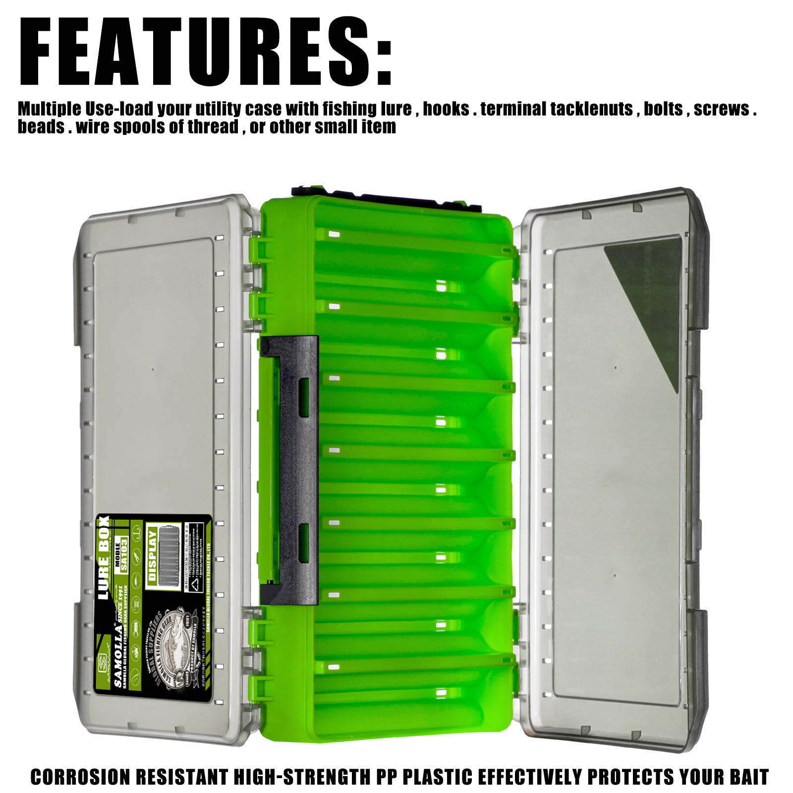 Double Sided Lure Baits Box Fi - Fishing Kayak Crate recension och pris