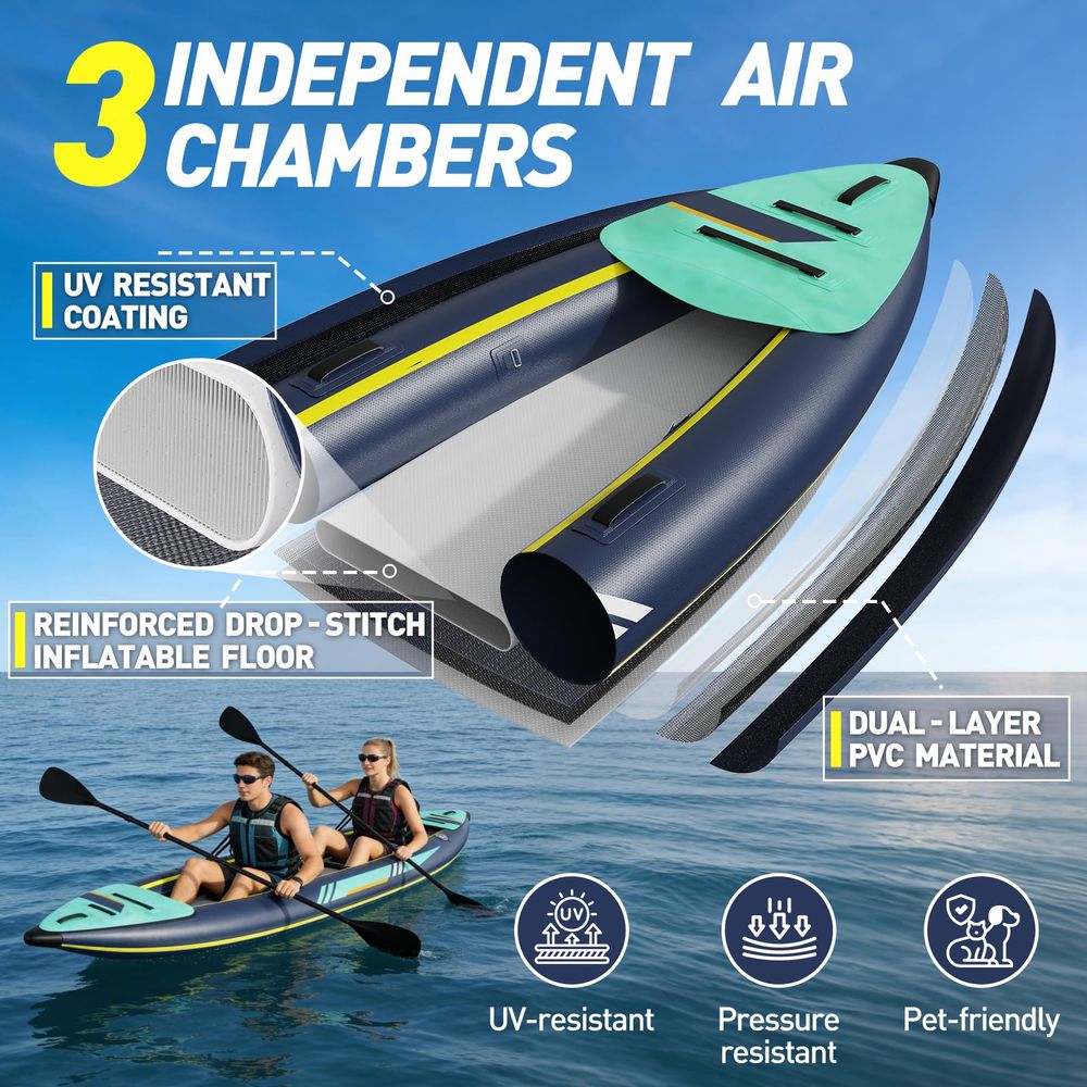Kayak 1 2 Person for Adults, 1 - Fishing Kayak Paddle recension och pris
