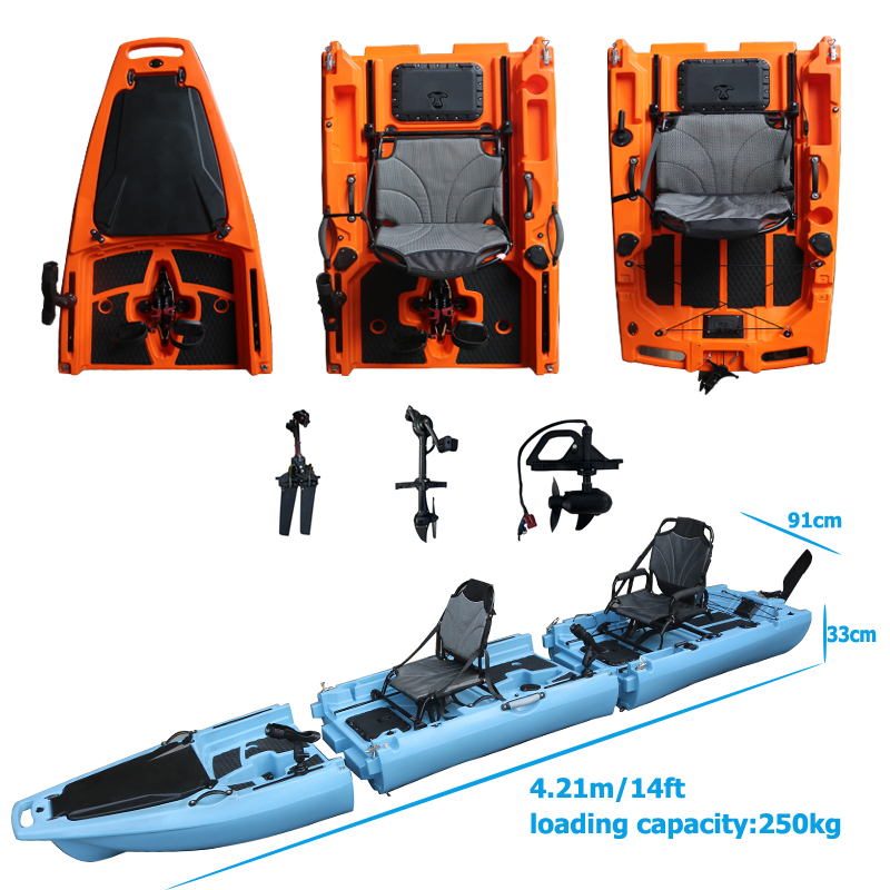 14FT 2 Person Detachable  Peda - Fishing Kayak Sit On Top recension och pris