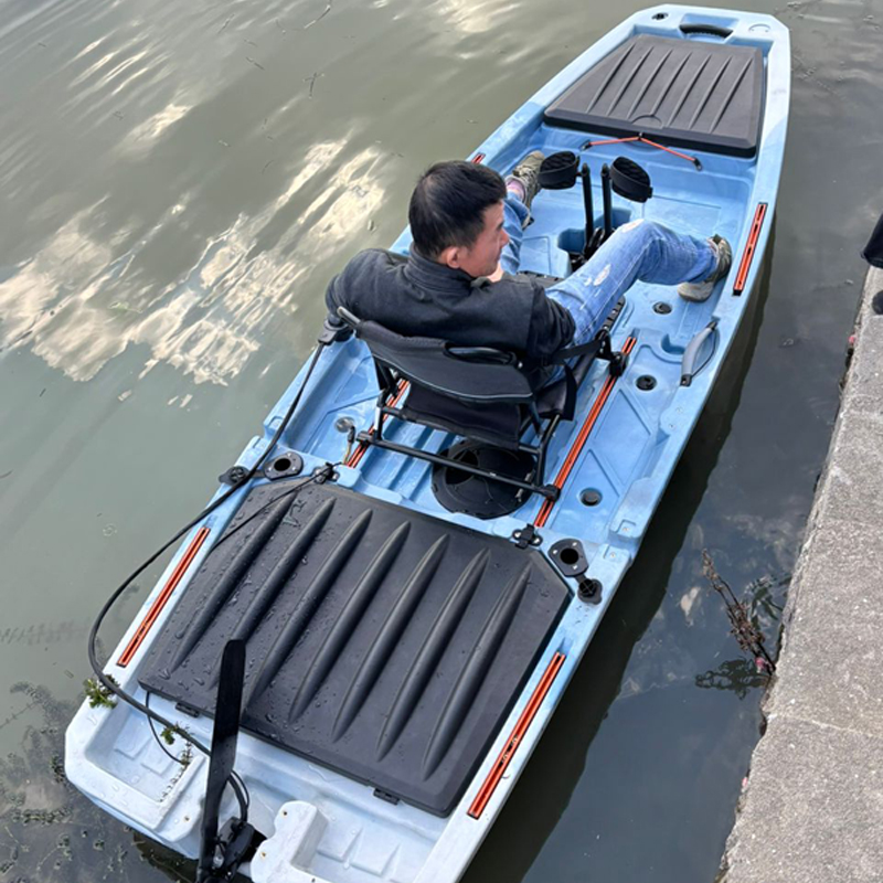 10FT Single Seat LLDPE Sit On  - Fishing Kayak Pedal Drive recension och pris