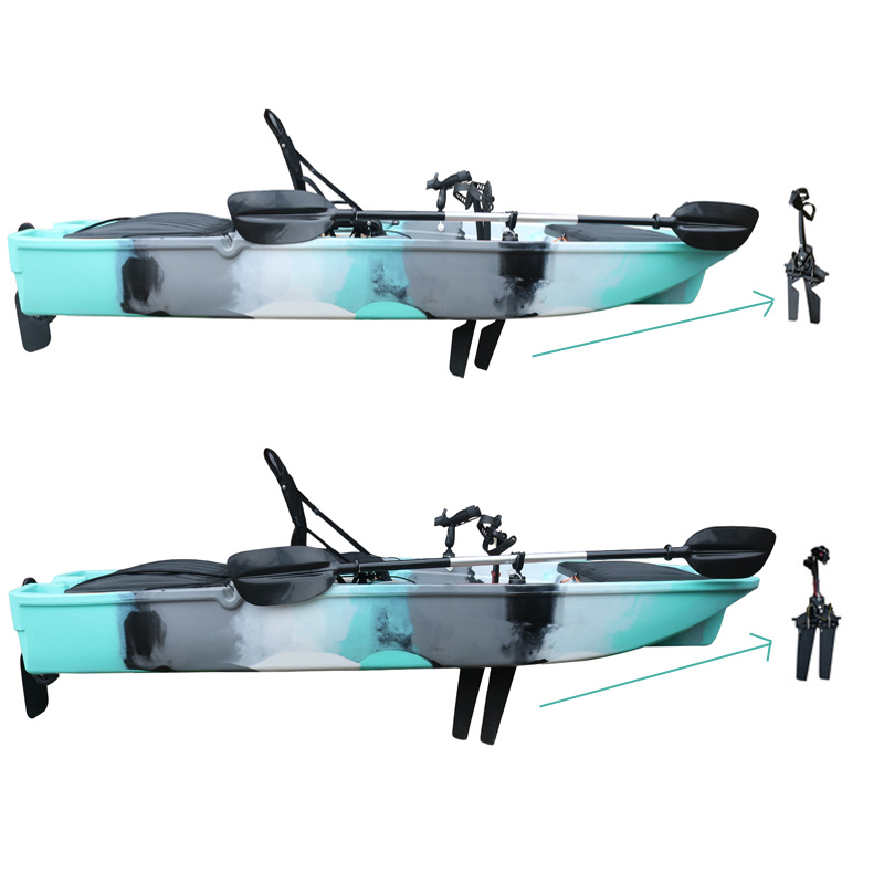 10FT Single Seat LLDPE Sit On  - Fishing Kayak Pedal Drive recension och pris