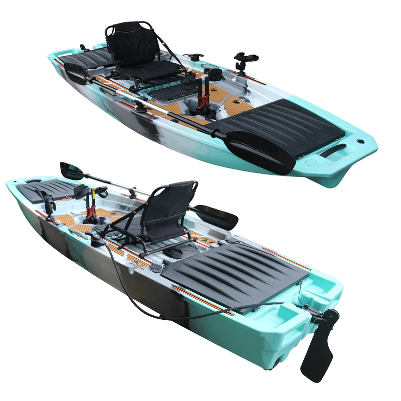 10FT Single Seat LLDPE Sit On  - Fishing Kayak Pedal Drive recension och pris