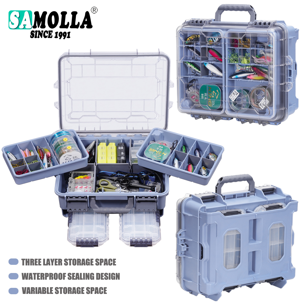 SAMOLLA Fishing Tackle Box Lar - Fishing Kayak Crate recension och pris
