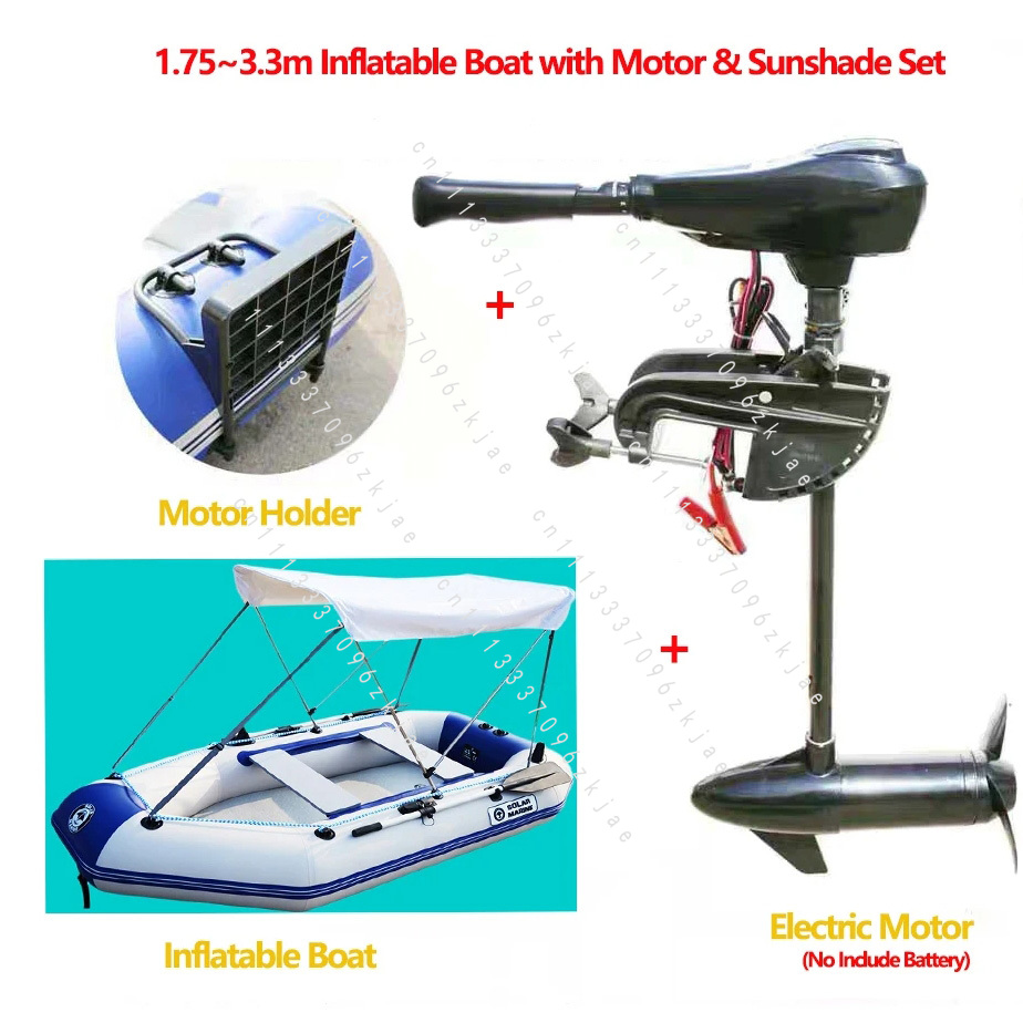 1.75~3.3m Inflatable Boat with - Fishing Kayak Inflatable recension och pris