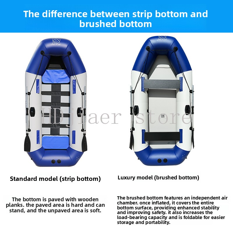 Inflatable Boat with Hard Bott - Fishing Kayak Sit On Top recension och pris