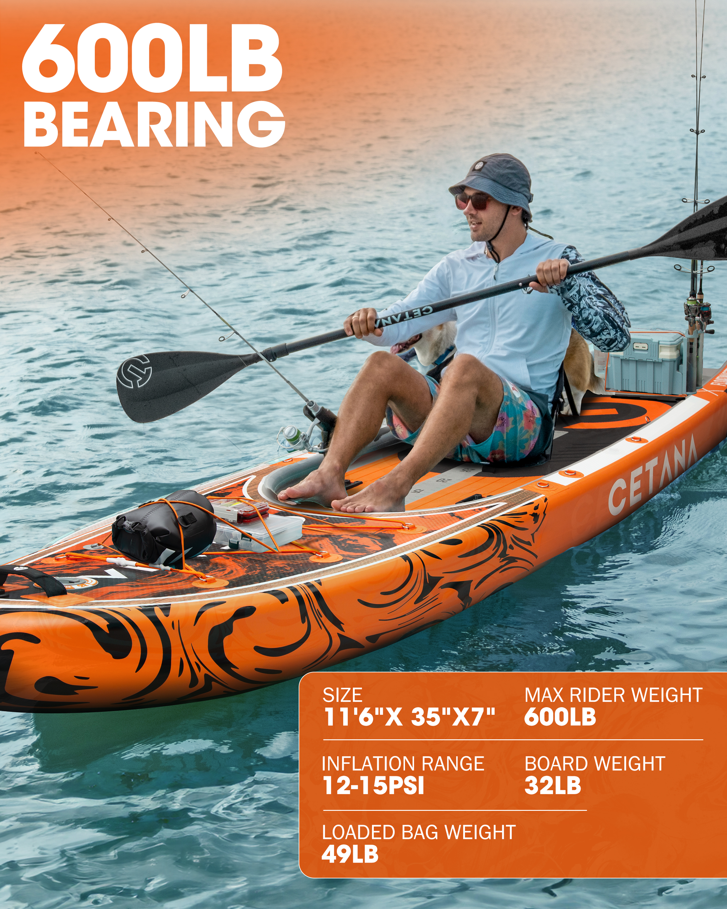 China Factory Inflatable Boat  - Fishing Kayak Paddle recension och pris